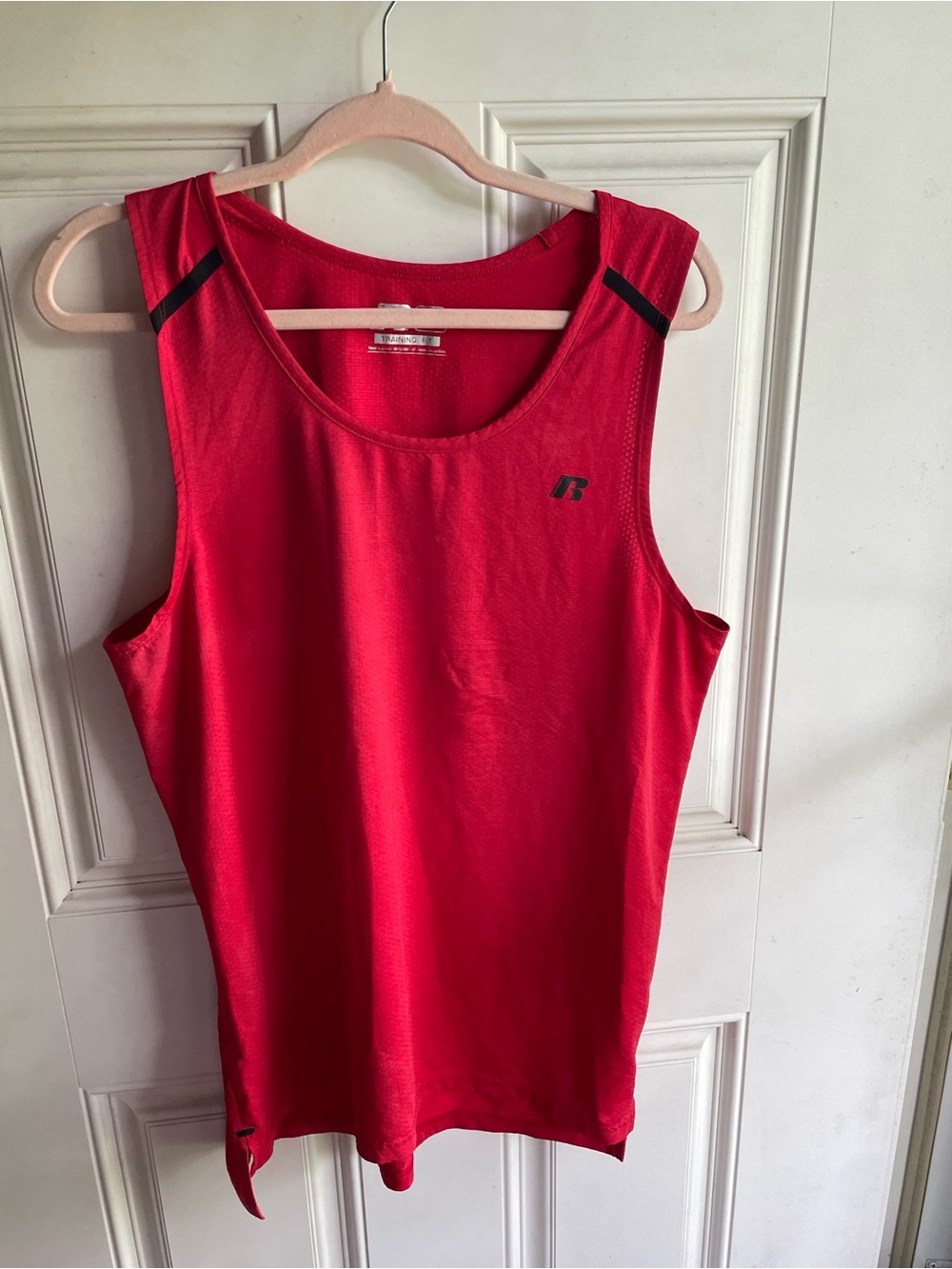 Russell Athletic Red Men's Athletic Tank Top with Black Accents